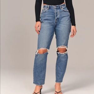 Abercrombie & Fitch Curve Love High-rise dad jean